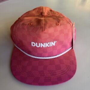 Dunkin' Summer Surf Hat Pink/Orange Limited Edition SnapBack Rope